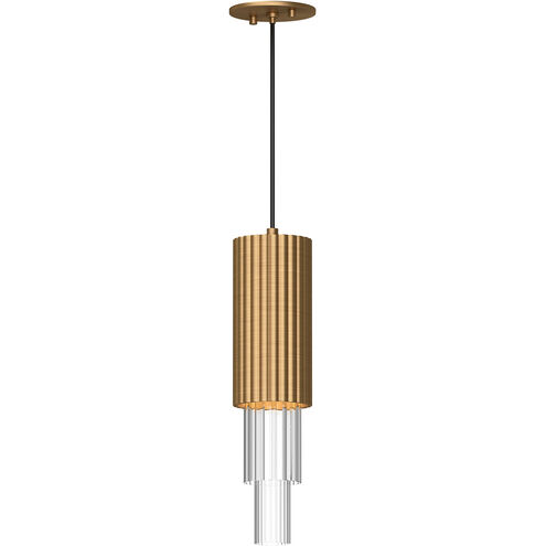 Alora Mood Bordeaux LED 4.38 inch Aged Gold Pendant Ceiling Light