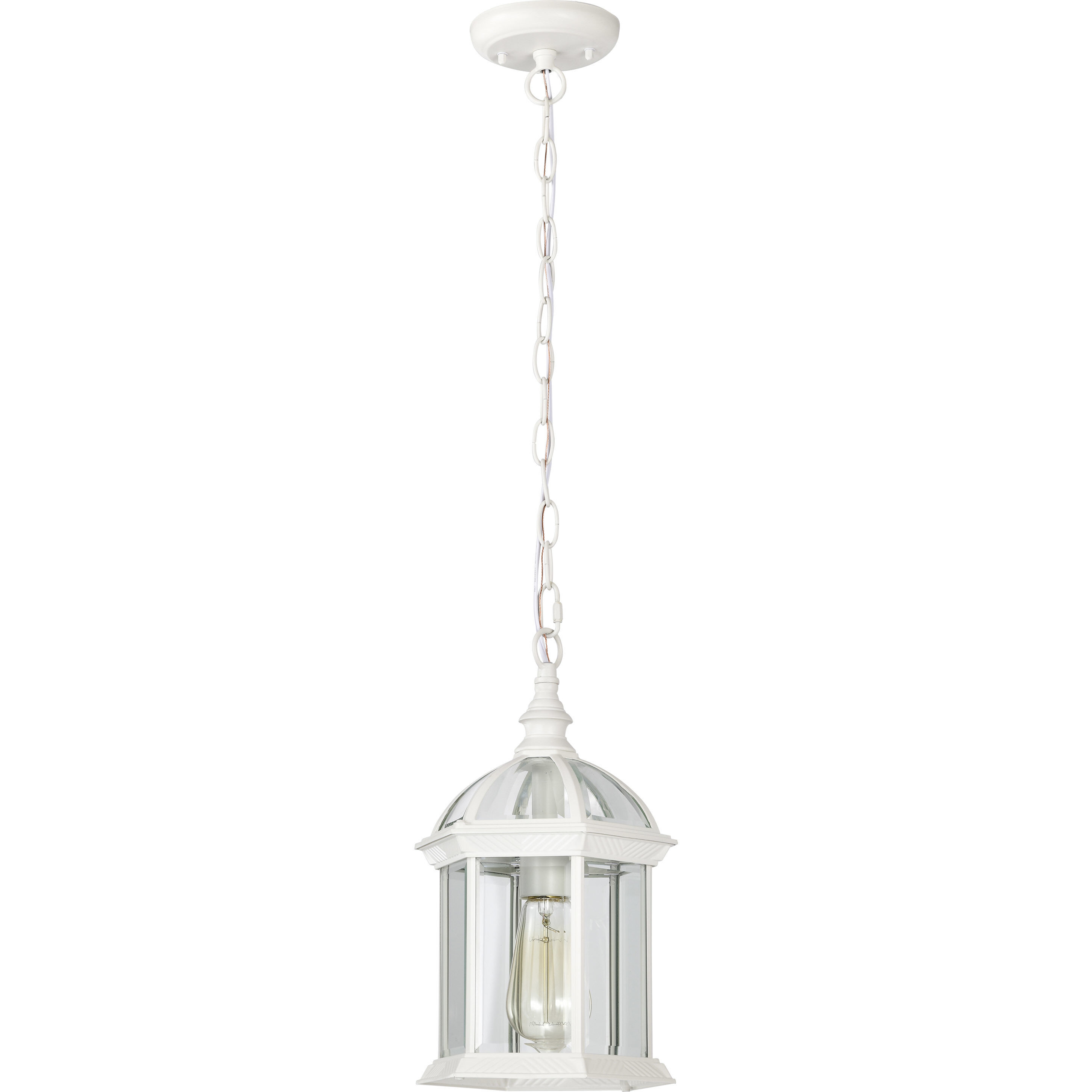 Boxwood 1 Light 8 inch White Outdoor Hanging Lantern