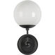 Alora Mood Fiore 1 Light 6 inch Matte Black Bath Vanity Light Wall Light