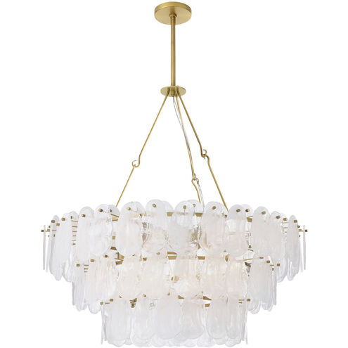 Leon 7 Light 38 inch Antique Brass Chandelier Ceiling Light, Large