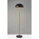 Cap 64 inch 40.00 watt Black and Antique Brass Floor Lamp Portable Light