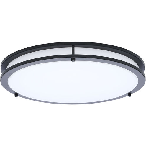 Glamour LED 16.93 inch Black Flush Mount Ceiling Light
