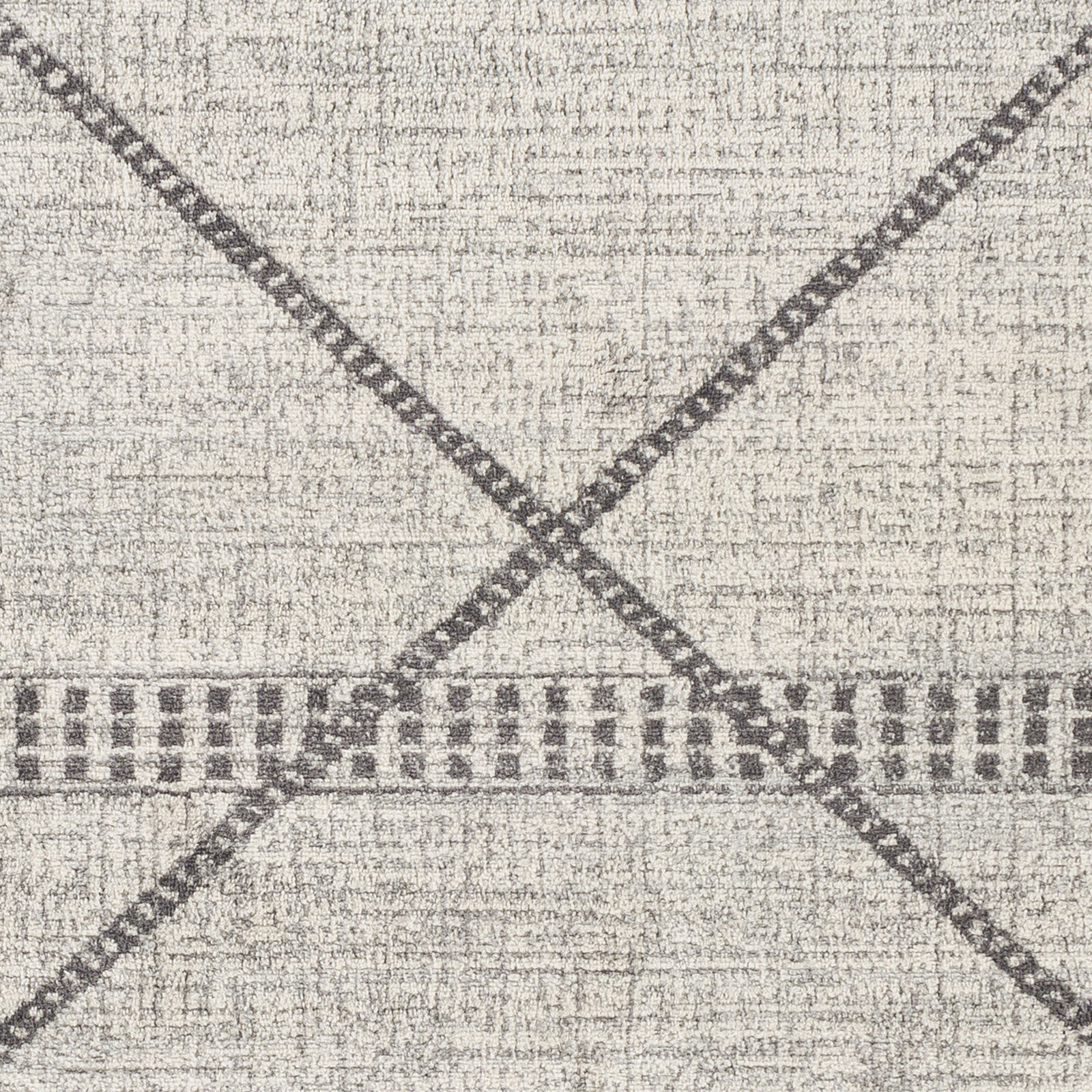 Roma 108 X 79 inch Light Grey Rug in 7 x 9, Rectangle