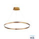Groove WiZ LED 31.5 inch Gold Single Pendant Ceiling Light