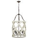 Jolette 4 Light 19 inch Washed White Chandelier Ceiling Light