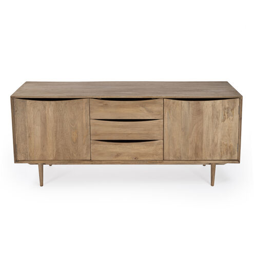 Leonidin Natural Wood 67" Sideboard in Light Brown