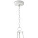 River Reed 6 Light 34 inch White Chandelier Ceiling Light, Basin