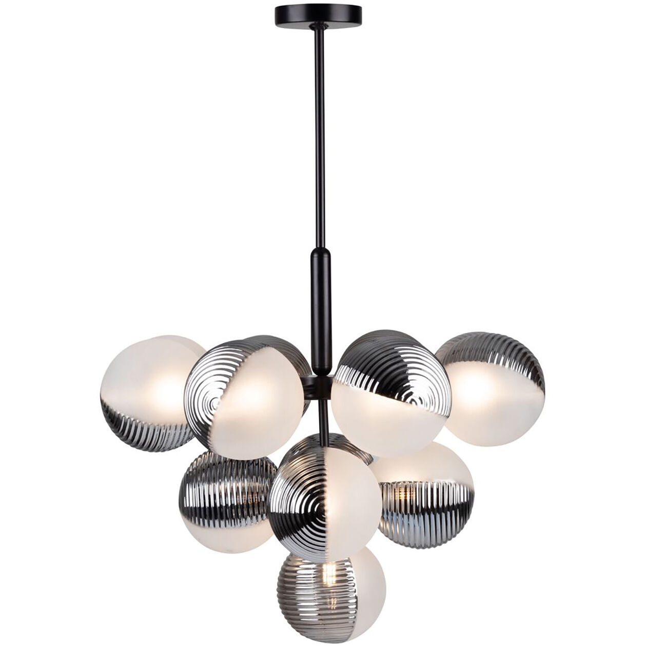 Bolla LED 24.5 inch Black Chandelier Ceiling Light