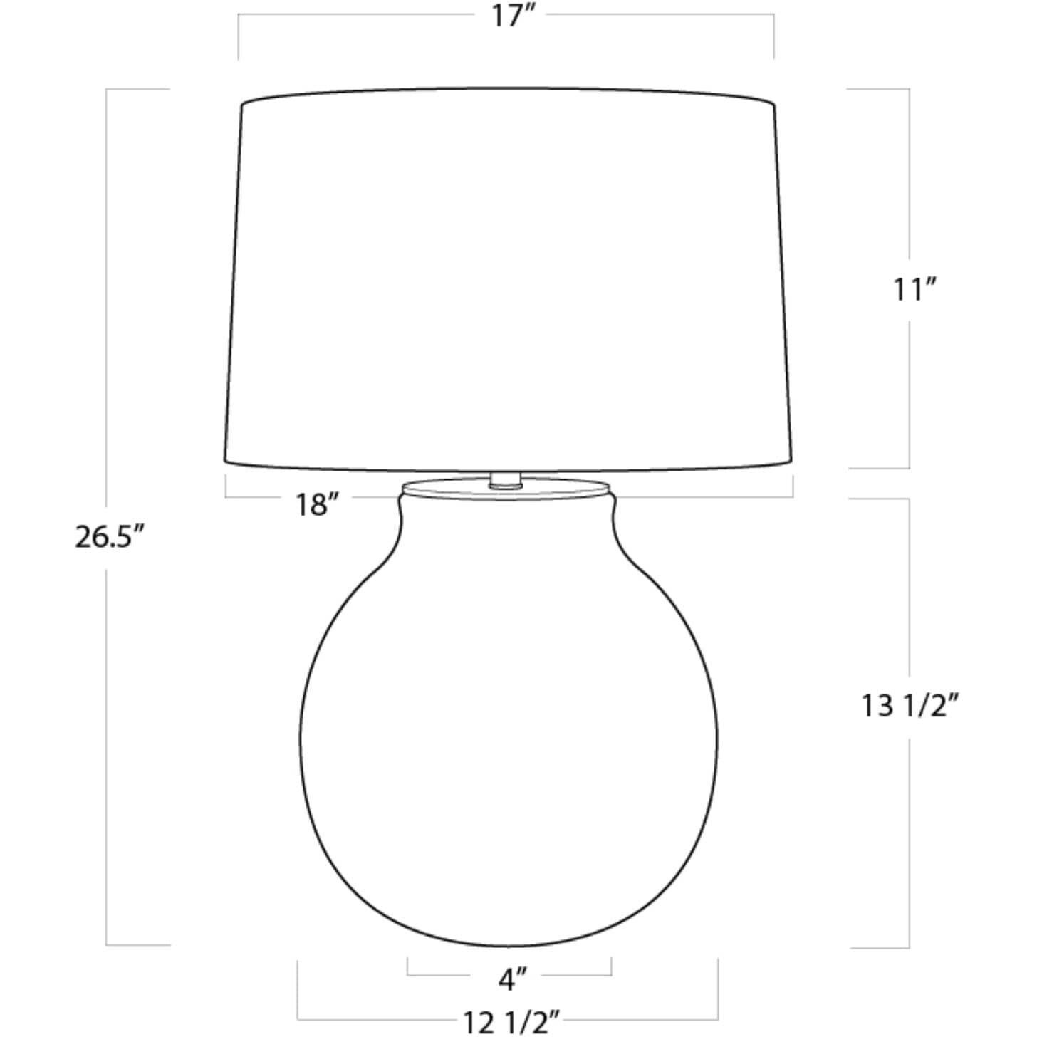 Hobi 26.5 inch 150.00 watt White Table Lamp Portable Light