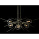 Griffin 6 Light 63 inch Modern Brass Pendant Ceiling Light