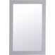 Aqua 36.00 inch  X 24.00 inch Wall Mirror