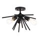 Estelle LED 17 inch Matte Black Semi-Flush Mount Ceiling Light