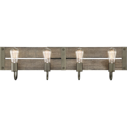 Winchester 4 Light 32.13 inch Bronze Vanity Light Wall Light