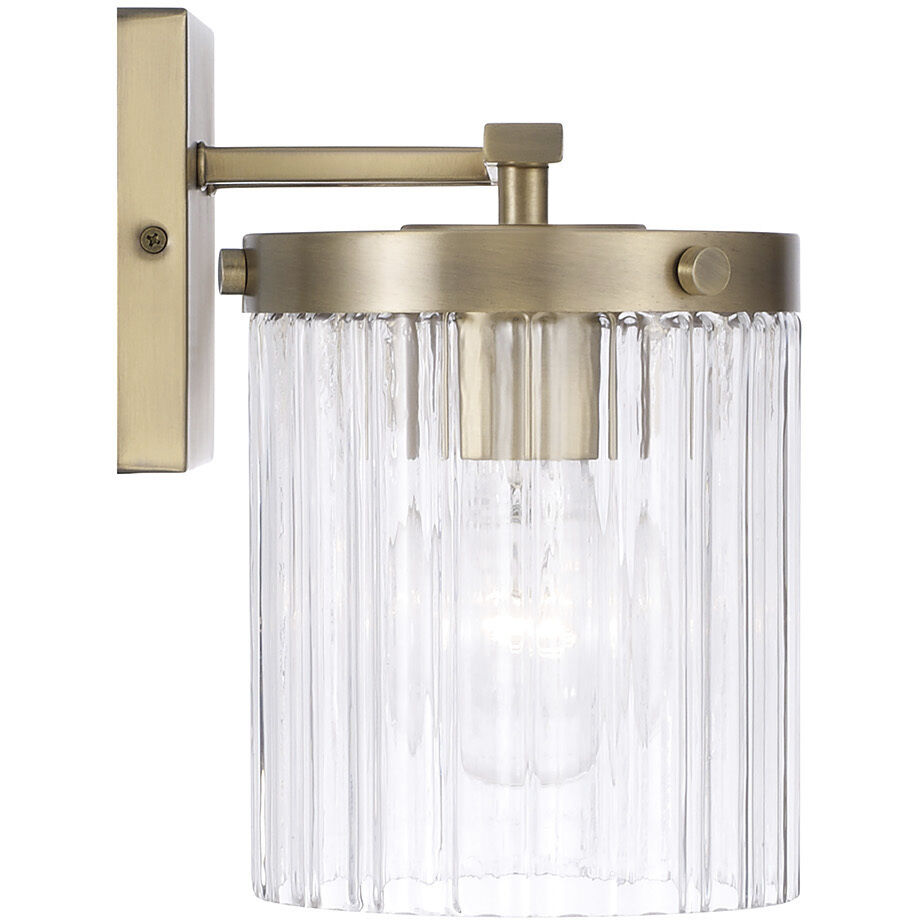 Vaughn 3 Light 23.25 inch Aged Brass Vanity Light Wall Light