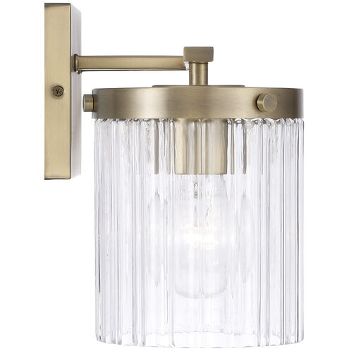 Vaughn 3 Light 23.25 inch Aged Brass Vanity Light Wall Light
