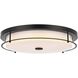 Kolson 1 Light 20 inch Black Flush Mount Ceiling Light