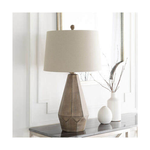 Draycott 29 inch 100 watt Slate Gray Table Lamp Portable Light