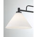 Transitional 2 Light 10 inch Matte Black Chandelier Ceiling Light