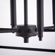 Gabriel 6 Light 24 inch Noir Nook Ceiling Light, Quorum Home