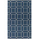 Lagoon 96 X 60 inch Blue and Neutral Indoor Area Rug, PET Yarn