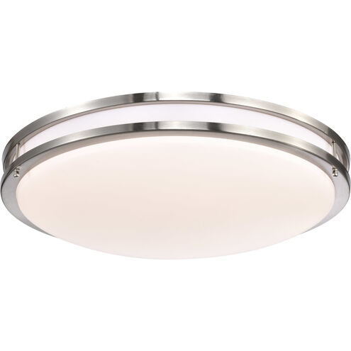 Glamour LED 24 inch Brushed Nickel Flush Mount Ceiling Light