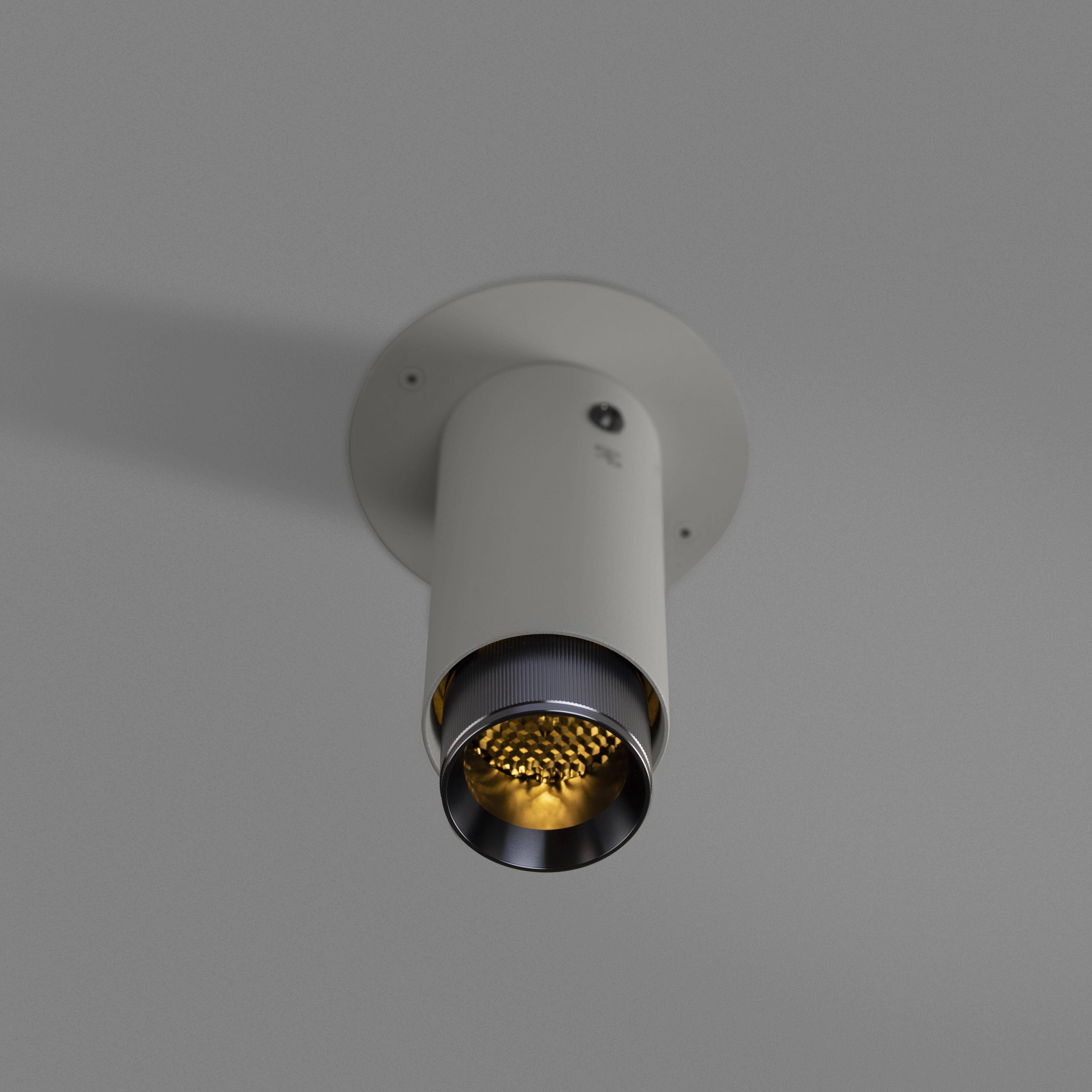 Exhaust Surface 1 Light 110-120 Stone / Gun Metal Spotlight Ceiling Light