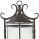 Casa LED 24 inch Olde Black Outdoor Post Mount Lantern in Clear