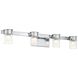 Herald Square LED 30 inch Chrome Bath Light Wall Light