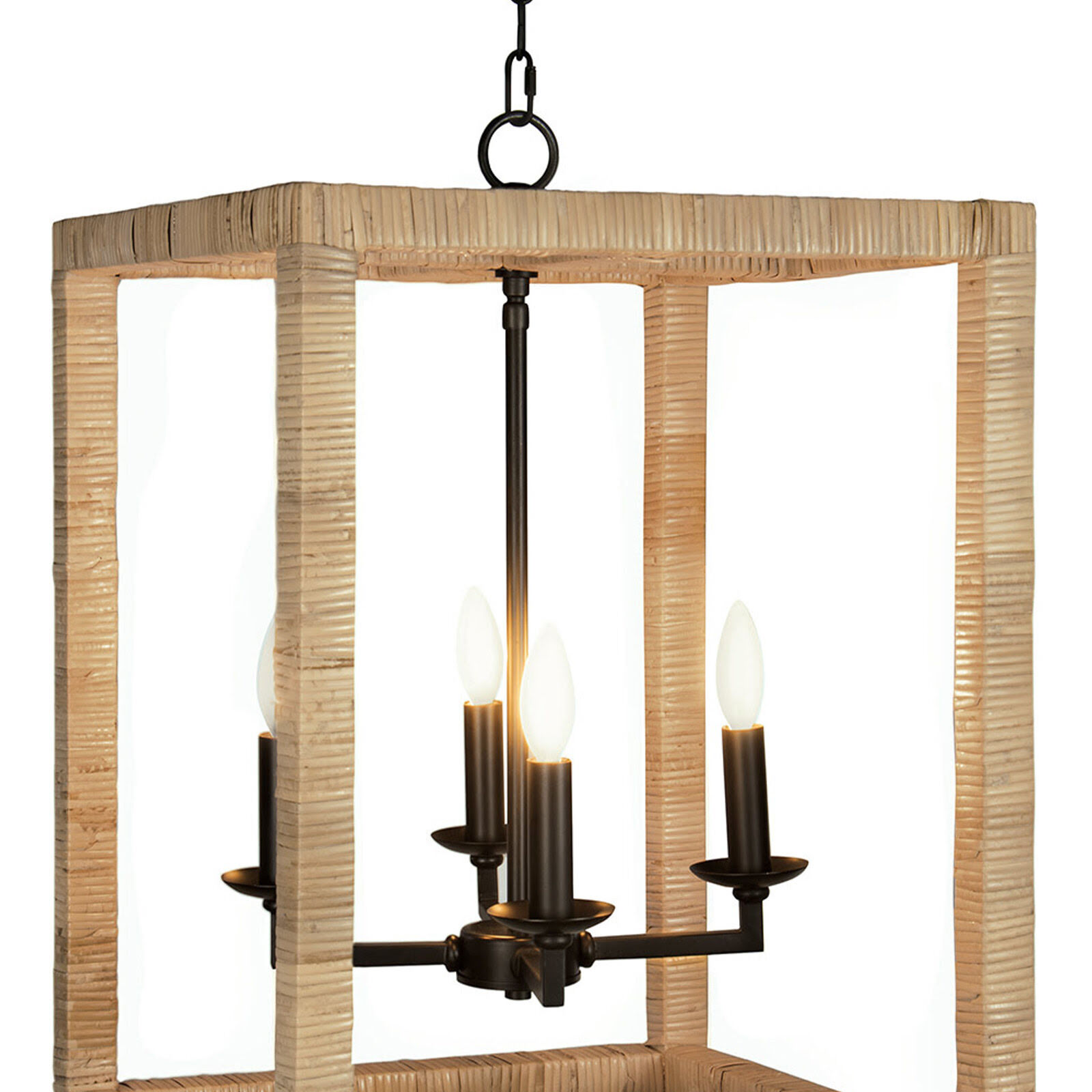 Newport 4 Light 17 inch Natural Ceiling Lantern Ceiling Light, Large