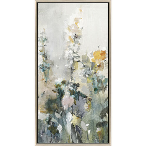Rustic Garden Blue and Green and Orange and White Canvas