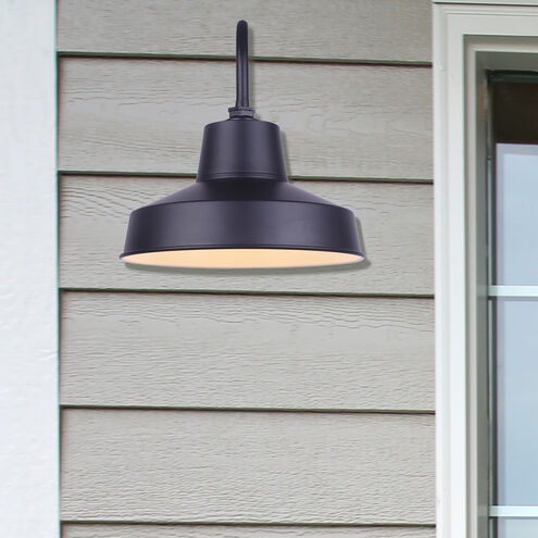 Madison LED 14 inch Black Outdoor Barn Light