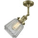 Franklin Restoration Chatham 1 Light 6 inch Antique Brass Sconce Wall Light in Incandescent, Clear Glass, Franklin Restoration