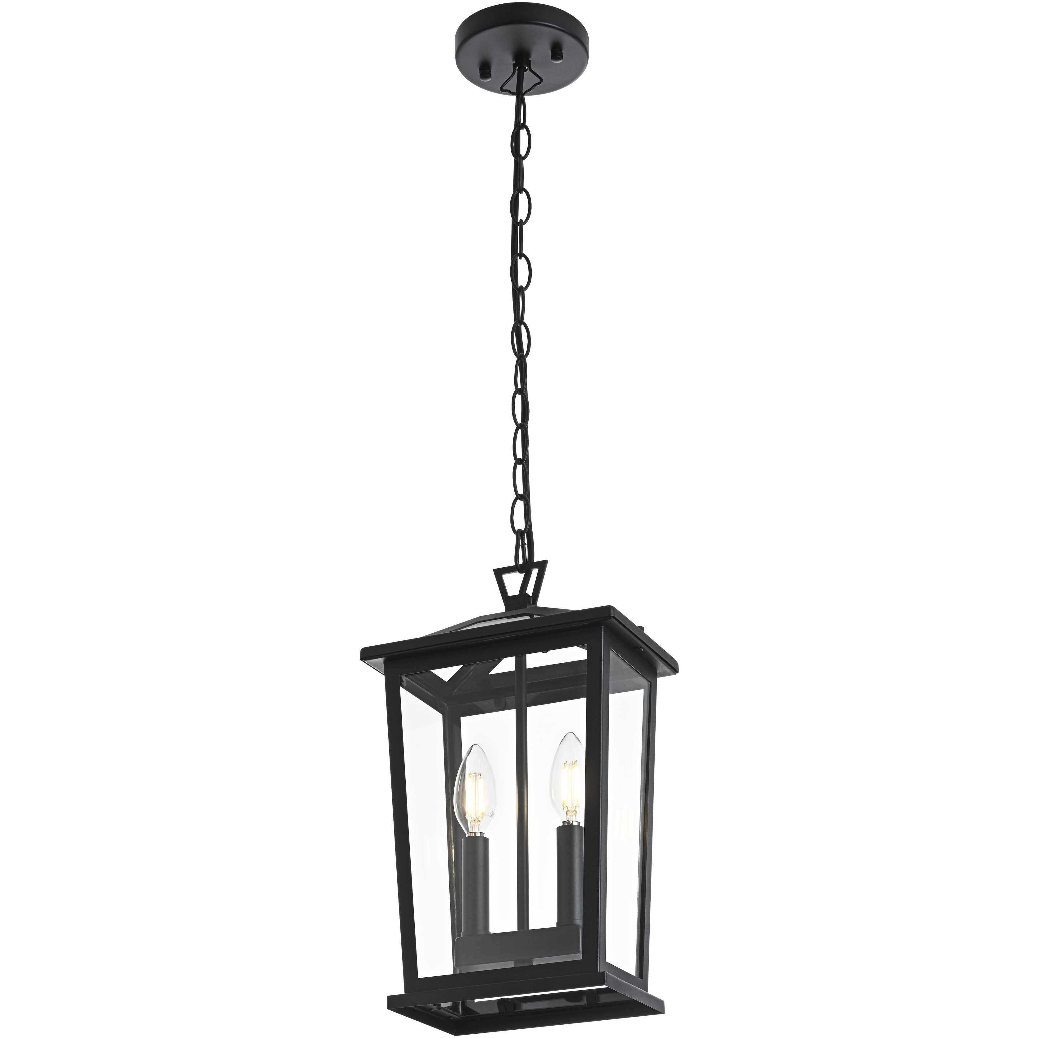 Berks 2 Light 6 inch Black Outdoor Pendant