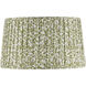 Maiden Fern Green and Ivory 18 inch Tapered Lamp Shade, Large