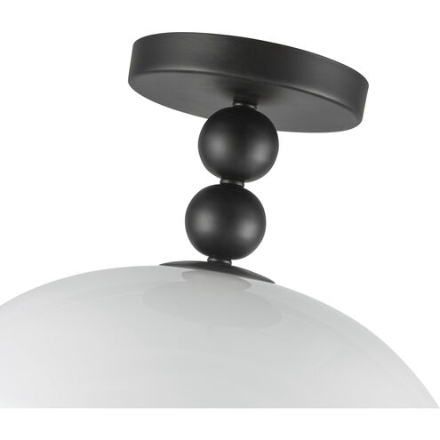 Alora Mood Paisley 1 Light 11.88 inch Matte Black Semi-Flush Mount Ceiling Light