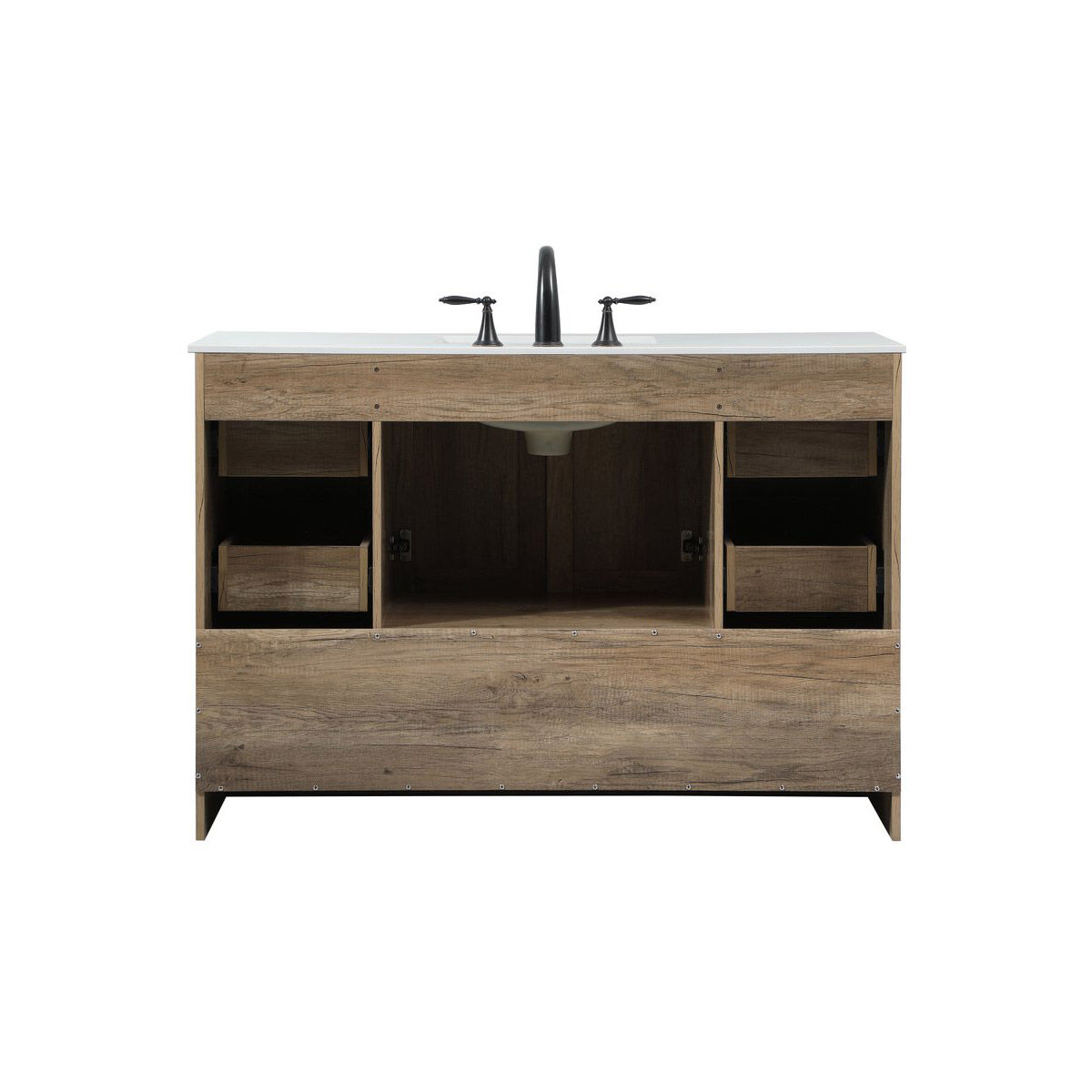 Soma 48 X 19 X 34 inch Natural Oak Vanity Sink Set