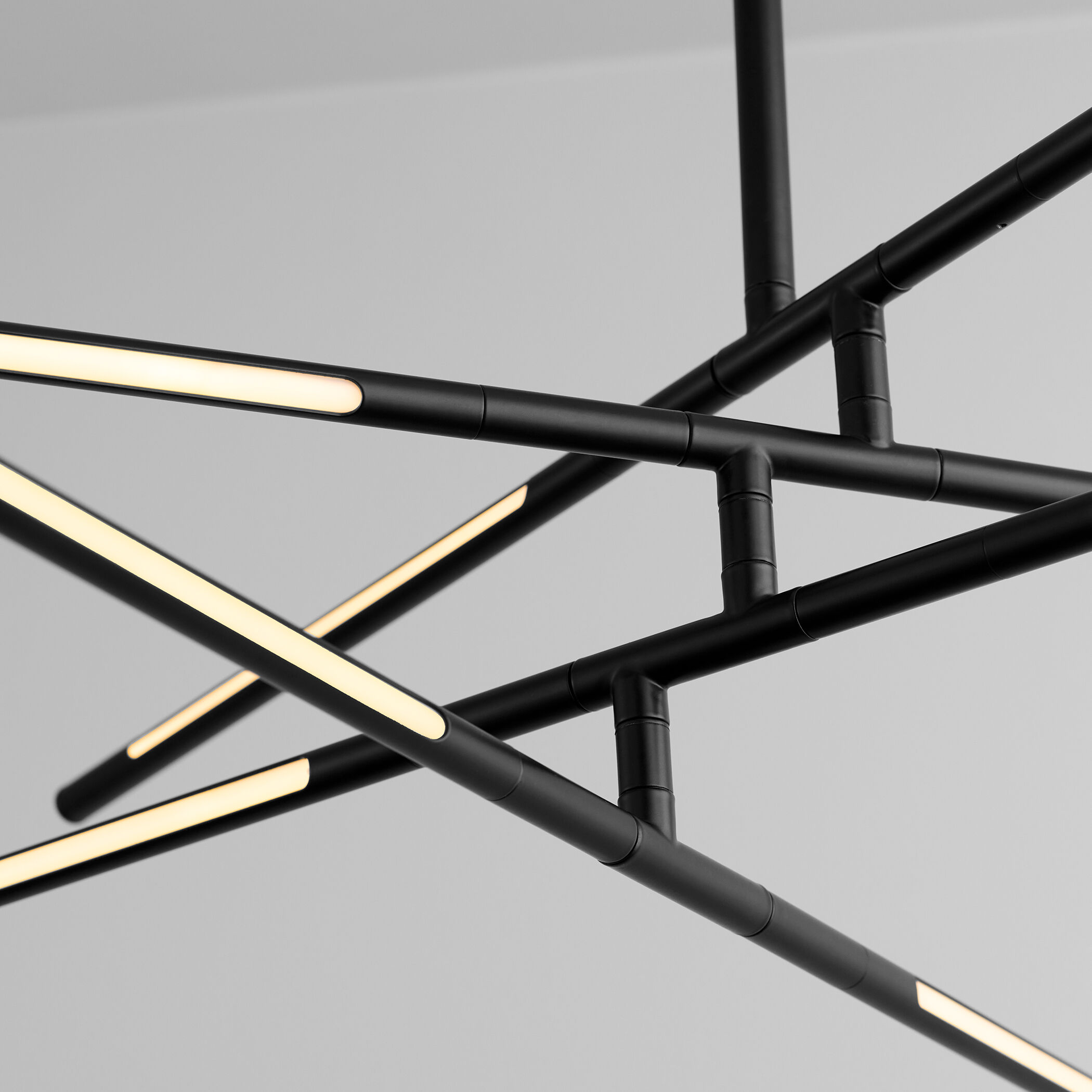 Palillos LED 33 inch Black Pendant Ceiling Light