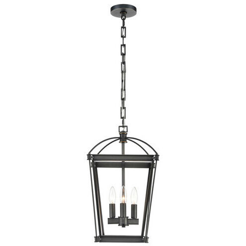 Manor 4 Light 12 inch Urban Bronze Pendant Ceiling Light