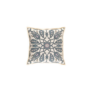Vincent 20 X 20 inch Medium Gray and Blush Throw Pillow