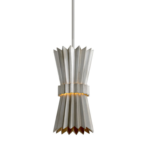 Moxy 1 Light 8 inch Silver Leaf Pendant Ceiling Light