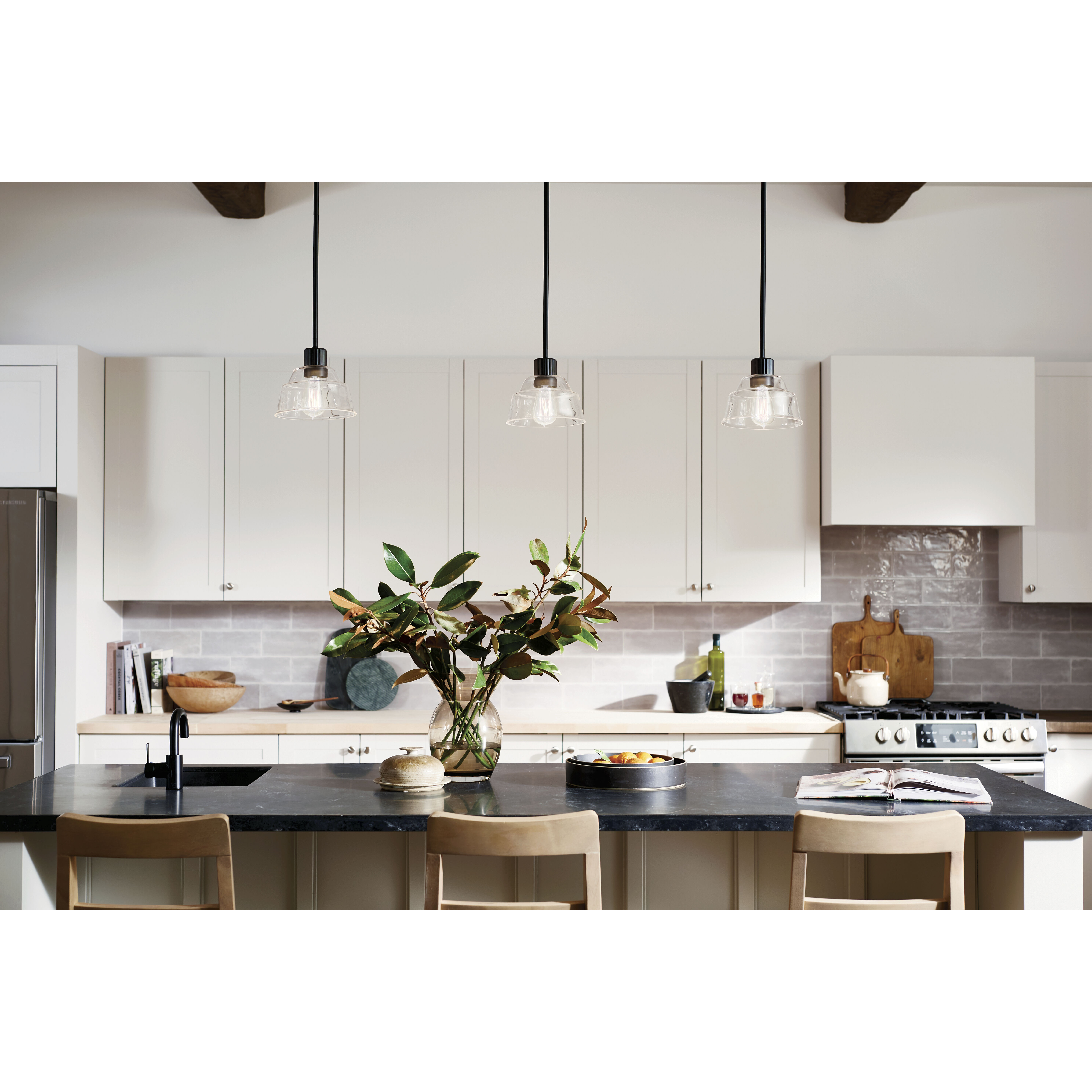 Black mini pendant lights for kitchen island cheap