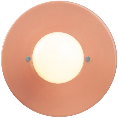 Ambiance Collection 1 Light Gloss Blush Wall Sconce Wall Light