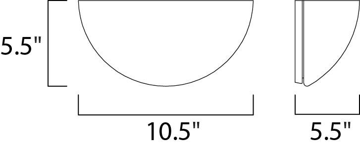 Essentials - 20585 1 Light 11 inch White Wall Sconce Wall Light