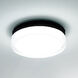 Dot LED 8.88 inch Black Flush Mount Ceiling Light in 3000K, 9in, dweLED