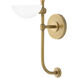 Merit 1 Light 5 inch Heritage Brass Sconce Wall Light