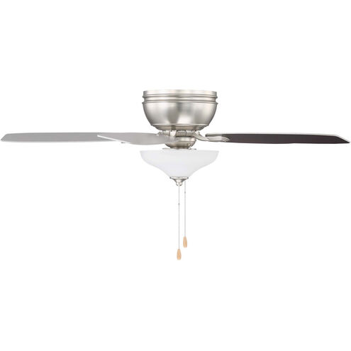 Noble 52 inch Brushed Nickel with Silver/Chestnut Blades Ceiling Fan