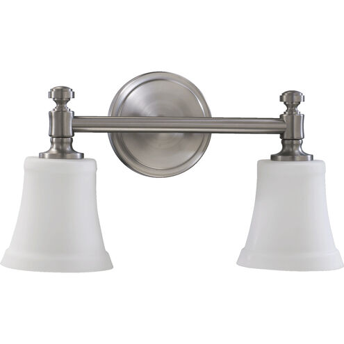 Rossington 2 Light 17 inch Satin Nickel Vanity Light Wall Light