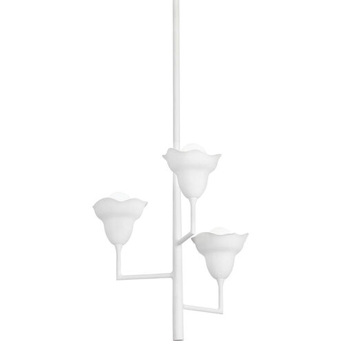 Alora 3 Light 20.25 inch White Plaster Chandelier Ceiling Light