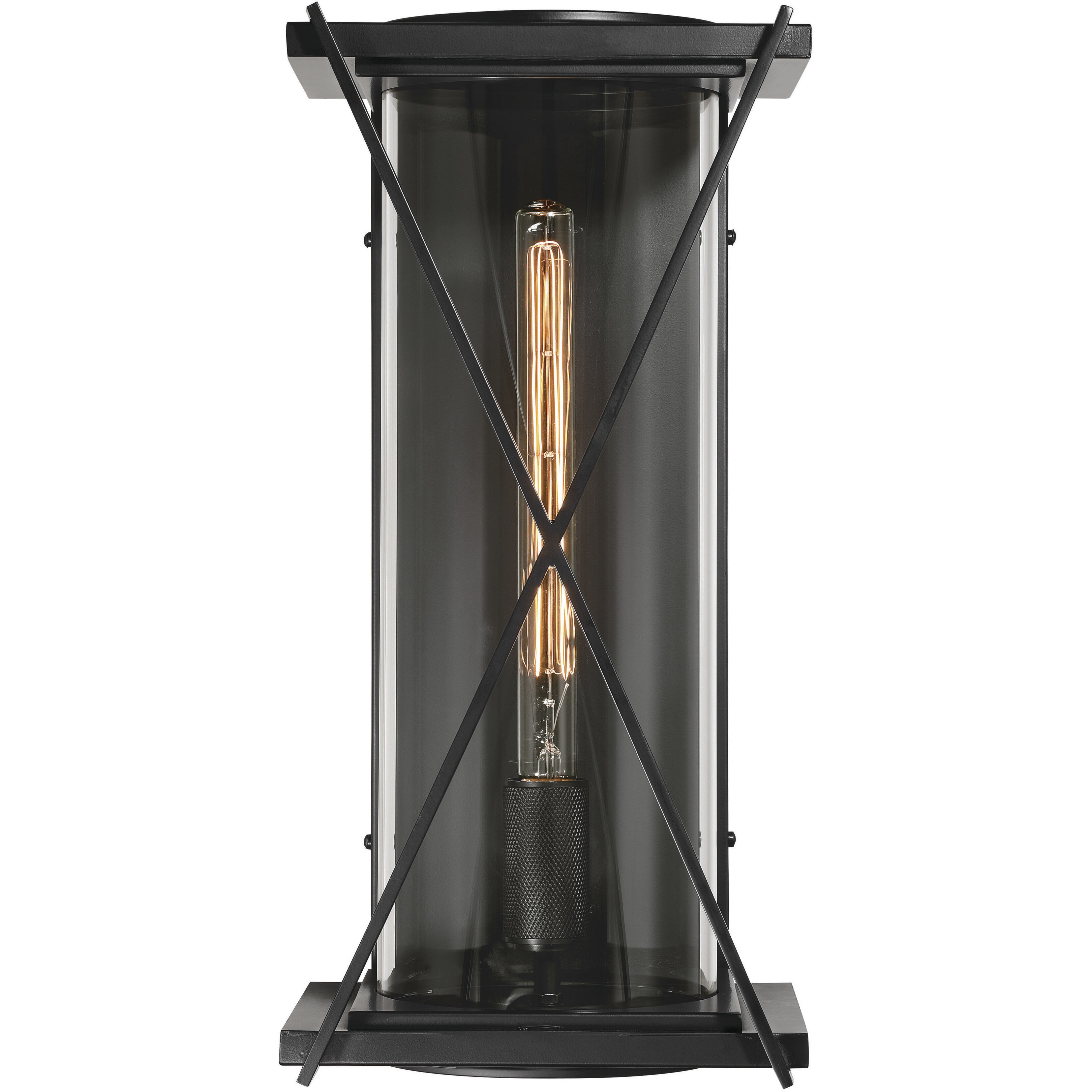 Rockhill 1 Light 19.5 inch Dark Matte Black Outdoor Sconce