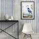 Blue Heron Gray Heron Blue Framed Art, Propac
